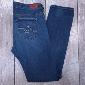 AG Adriano Goldschmied Jeans Women 28 Blue The Stilt Cigarette Slim Fit